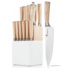 KC14W KANGDELUN Block Knife Set Ultra Sharp High Carbon Steel