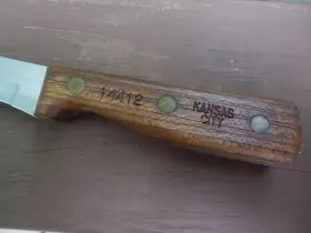 14412 KANSAS CITY Boning Knife Wood Handle Bld Overall #3