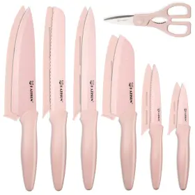 HM2209T-C7P KATISUN Pink Knife Set Covers Titanium Coated