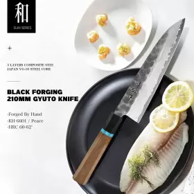750803644467 KAWAHIRO Chef Knife Forged Kitchen Ply #2