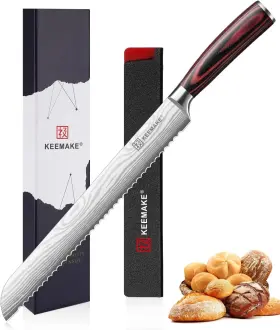 445020015000 KEEMAKE Bread Knife Ultra Sharp High Carbon