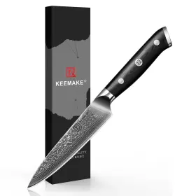 KM-04 KEEMAKE Kitchen Utility Knife Chef Damascus Steel Par