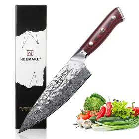 Z1480211K KEEMAKE Damascus Women Chefs Knife Sharp Kitchen