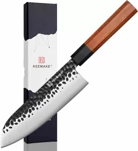Z2040106K KEEMAKE Santoku Knife Chef Steel Sushi Slicing