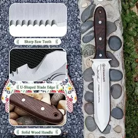745978268594 KEMAIER Hori Knife Sharp Garden Serrated Edge #2