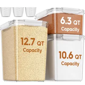 B0FMXQ1BDR KEMETHY Flour Sugar Storage Containers Set