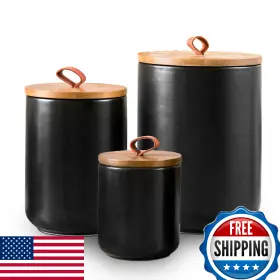 B0CRL1FLRZ KENDIIS Ceramic Canister Set Kitchen Pantry Jars