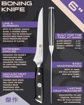 KES12061 KESSAKU Boning Knife Dynasty Razor Sharp Kitchen #2