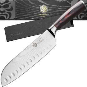 KES23071 KESSAKU Santoku Knife Samurai Razor Sharp Kitchen