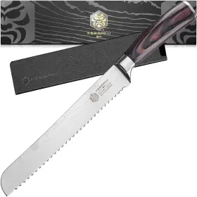 KES23082 KESSAKU Serrated Bread Knife Samurai Razor Sharp