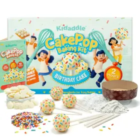 840342309733 KIDADDLE Cake Pop Birthday Kid Baking Ingred Kit