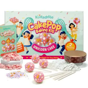 840342309757 KIDADDLE Cake Pop Unicorn Baking Premeasured Kit
