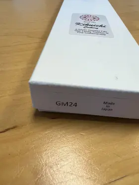 GM24-09-5 KIKUICHI Molybdenum Steel Gyuto Knife Box #3