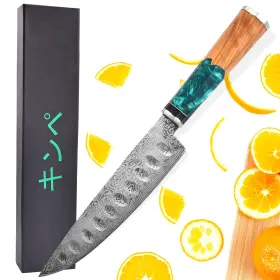 FJ-01 KIMPE Damascus Chef Steel Kitchen Knife Ergo