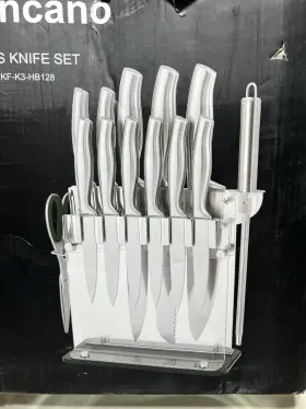 KF-K3-HB128 KINCANO High Carbon Steel Knife Set Chef Acrylic #2