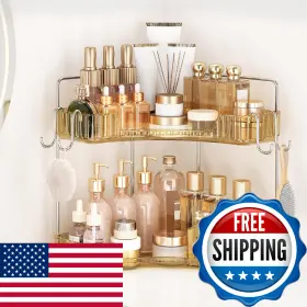 B0FQ5SPQS9 KINKOTA Golden Corner Counter Organizer Tier