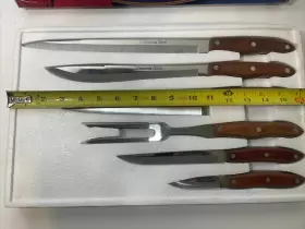 1972-GG KITCHEN Deluxe Knife Set Steel Box #3