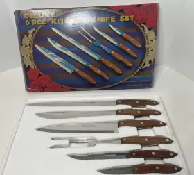 1972-GG KITCHEN Deluxe Knife Set Steel Box