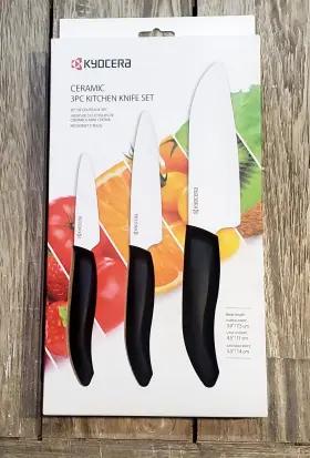 H-6688BL KITCHEN Kyocera Ceramic Knife Set Paring Utility