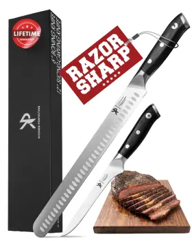 061092360286 KITCHEN PERFECTION Bbq Carving Set Meat Brisket