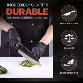 065006549279 KITCHEN PERFECTION Handmade Chefs Knife Sharp #3