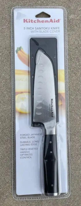 Santoku KITCHENAID Knife Blade Cover Forged Steel Riveted