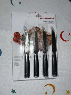 045908133665 KITCHENAID Steak Knife Set Serrated Forged Steel