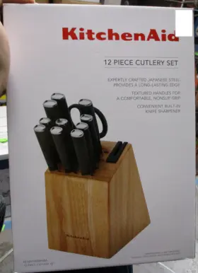 KE12STENBXOBA KITCHENAID Steel Cutlery Knife Block Set