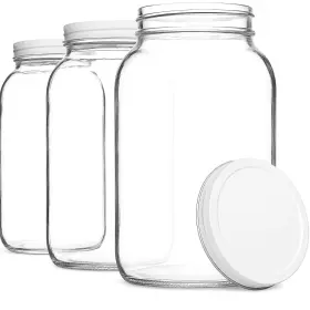 B0DWG38S7L KITCHENTOOLZ Set Gallon Glass Jar Lid Mouth