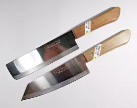 171-172 KIWI Chefs Kitchen Set Knives Wood Handles