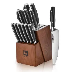 GS23016 KLAUS MEYER Arcelor Steel Slip Handles Knife Set