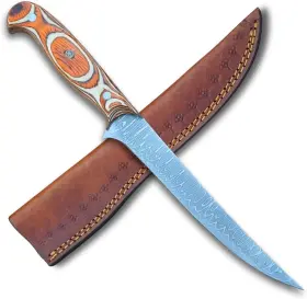 3827 KNIFE Handmade Steel Damascus Fillet Fishing Chef