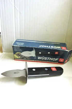 4281 KNIFE Wusthof Dreizack Oyster Opener Steel Shucker Clams