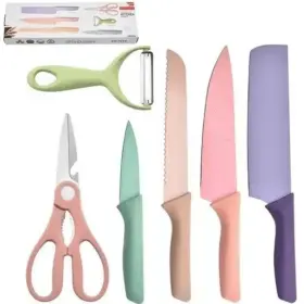 6CERMUL KNIFE Box Evcrierh Kitchen Set Colourful