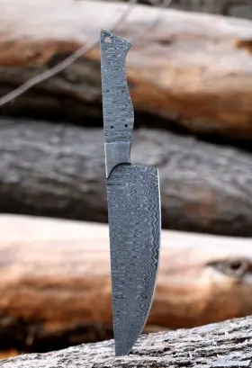 7007 KNIFE Chef Blank Damascus Kitchen Blade Hobby