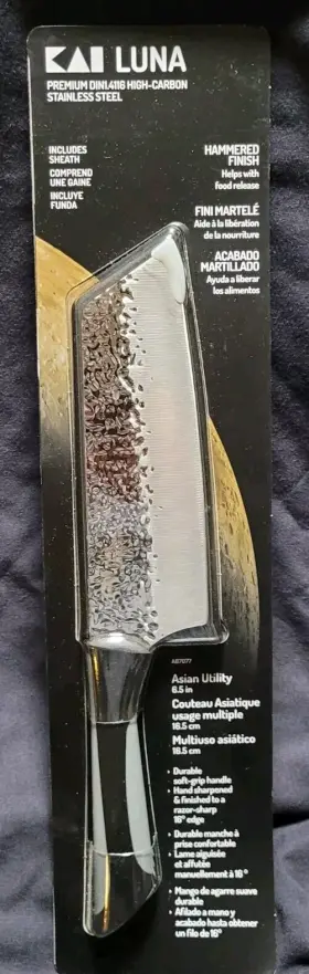 AB7077 KNIFE Kai Luna Asian Utility Steel Kitchen Edge