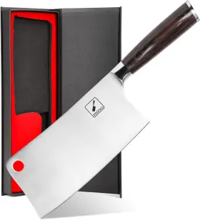 I-KC0009 KNIFE Imarku Cleaver Meat Butcher Ergonomic Handle