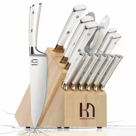 977196720248 KNIFESAGA Knife Set High Carbon Steel
