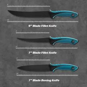 726034714705 KNINE OUTDOORS Fish Fillet Knife Set Curved Flex #3