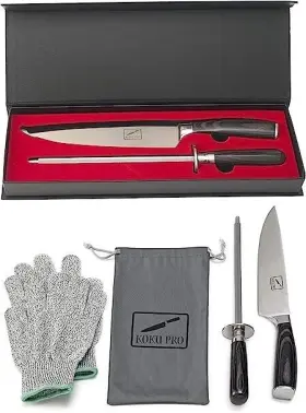 712038744312 KOKU Pro Knife Sharp Chef Gloves Set