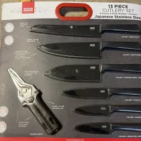 25967-25969 KUHN RIKON Cutlery Set Knives Sheaths Scissors
