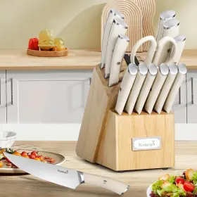 768523353286 KUISINE Kitchen Chefs Knife Set Block Utensils #2