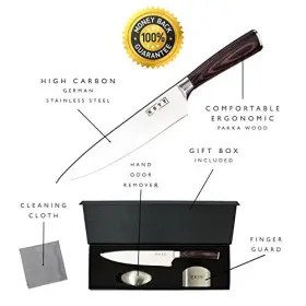 649152975684 KUTT Pro Kitchen Steel Knife Set Soap Finger