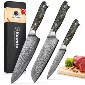 190186020241 KUWATA Chef Knife Set Damascus Damas