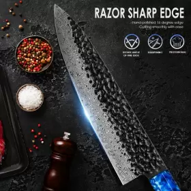 190186020333 KUWATA Chef Knife Set Damascus High Carbon Steel #3