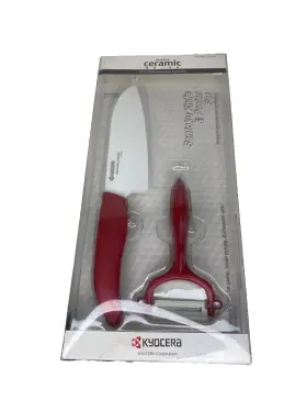 121939 KYOCERA Advanced Ceramic Santoku Knife Peeler