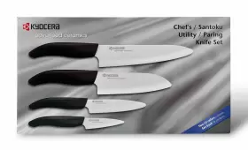 960664793013 KYOCERA Advanced Ceramics Santoku Knife Set Chef
