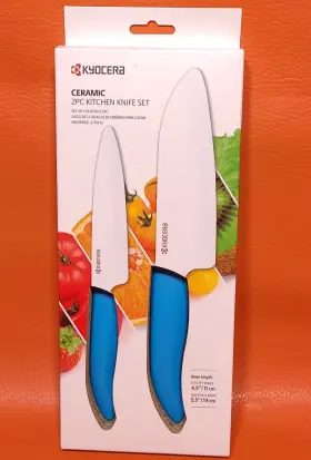 FK-2PC-BU1 KYOCERA Ceramic Knife Set Santoku Utility
