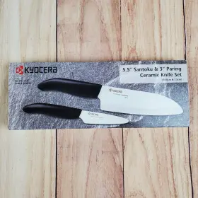 FK-2PC-WH3 KYOCERA Ceramic Knife Set Santoku Paring Kitchen