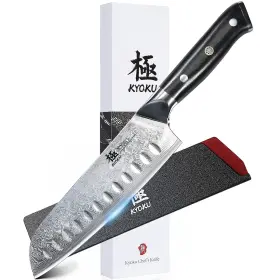 Dkkcsjksk KYOKU Santoku Knife Shogun Steel Core Forged Da